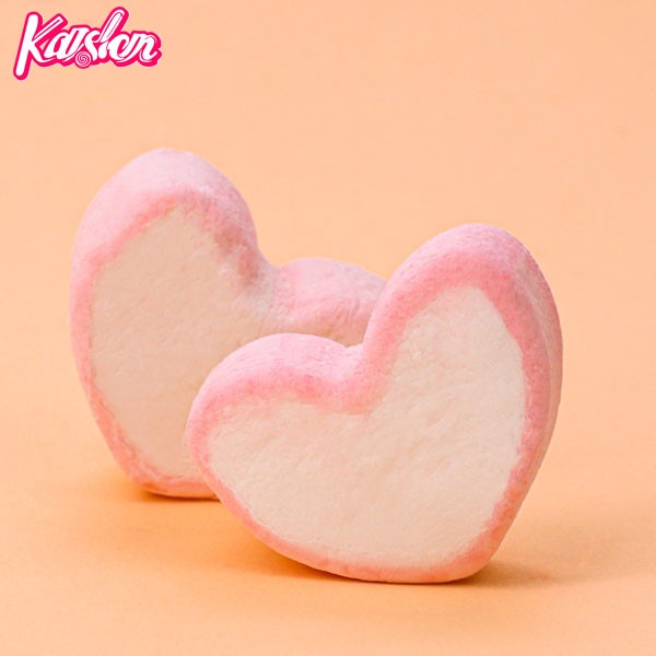 Heart shaped marshmallow