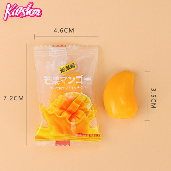 Delicious explosive jam jelly mango soft candy