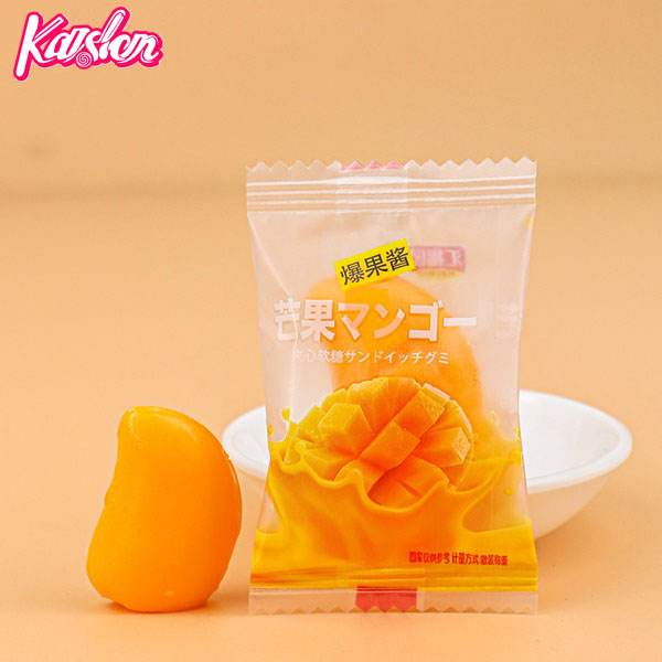 Delicious explosive jam jelly mango soft candy