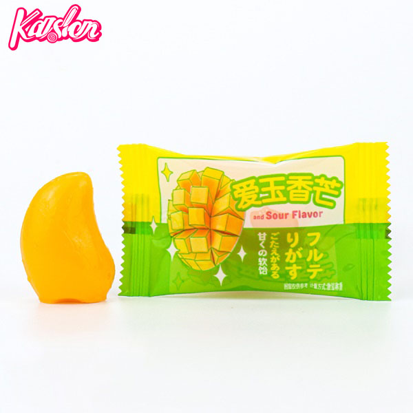 Cheap price golden soft mango jelly candy