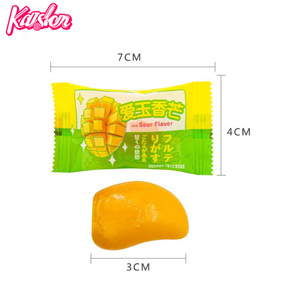 Cheap price golden soft mango jelly candy