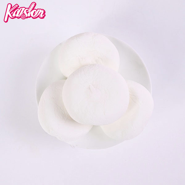 Round shaped strawberry marshmallow
