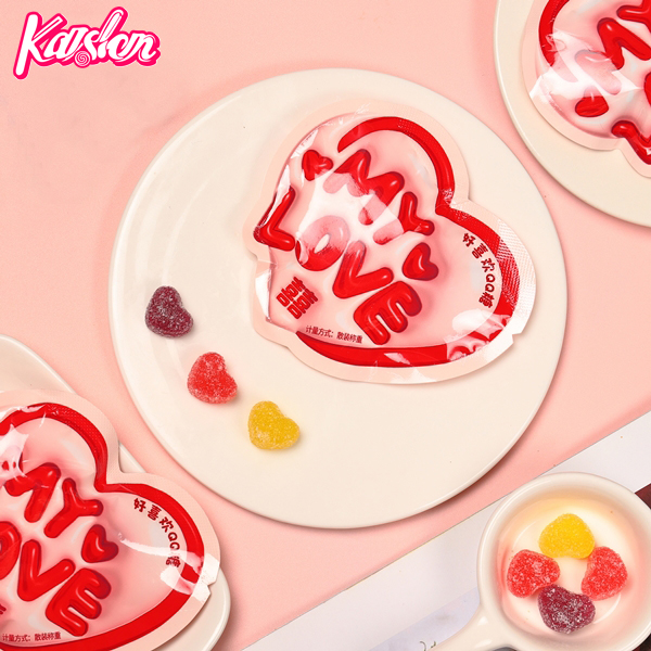 Heart shape gummy candy