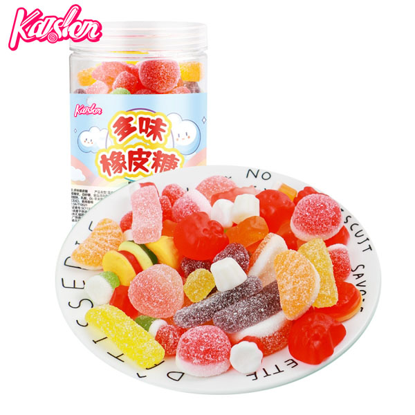 Assorted sour sweet gummy candy