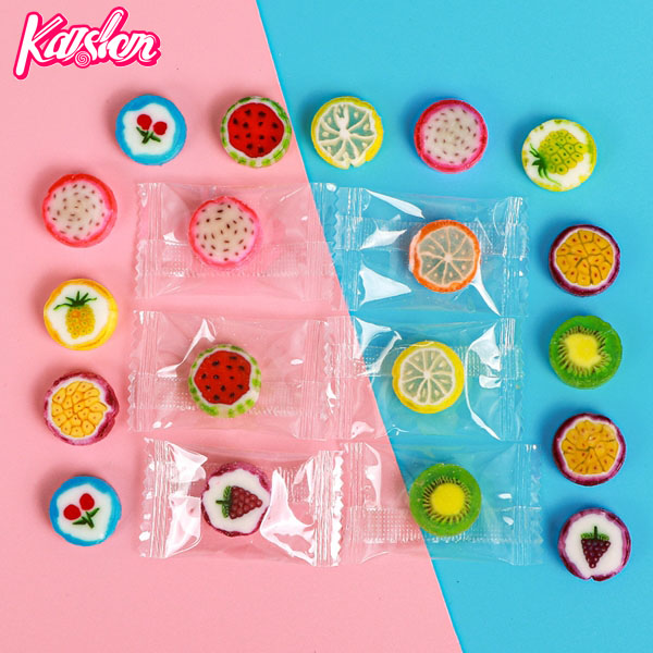 Slices pattern fruit hard candy