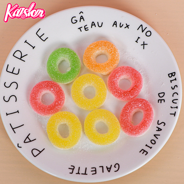 Cartoon teeth shapes gummy candy